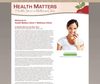 Healthmattersstore.ca(Health Matters Natural Health Clinic) Screenshot