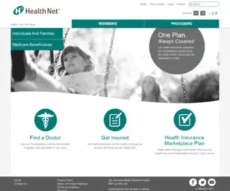 Healthnetoregon.com(Health Net of Oregon) Screenshot