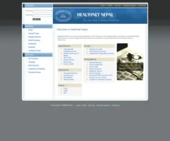 Healthnet.org.np(HealthNet Nepal) Screenshot