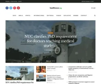 Healthnews.ng(Nigerian health news platform) Screenshot