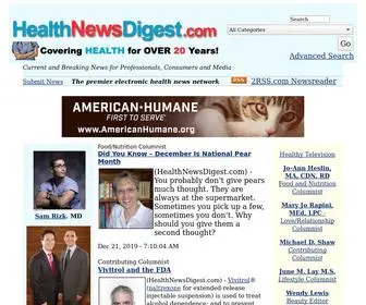 Healthnewsdigest.com(Health and Wellness Information for Everyone) Screenshot