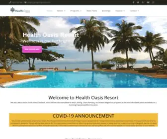 Healthoasisresort.com(Detox resort in Koh Samui Thailand Best weight loss retreat Health Oasis) Screenshot