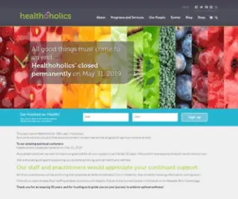 Healthoholics.com(Healthoholics, Health Food Store & Wellness Clinic) Screenshot