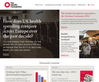 Health.org.uk(The Health Foundation) Screenshot