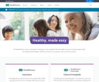 Healthpartners.com(Top-Rated insurance and health care in Minnesota and Wisconsin) Screenshot