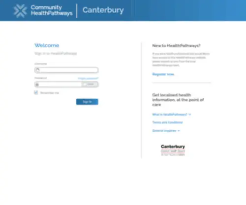 Healthpathways.org.nz(Canterbury HealthPathways) Screenshot
