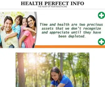 Healthperfectinfo.com(Guest Post Site) Screenshot