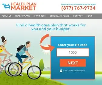 Healthplanmarket.com(Health Plan Market) Screenshot