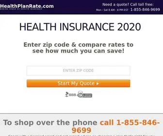 Healthplanrate.com(Compare Health Insurance Plans Online) Screenshot