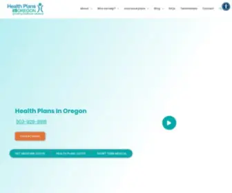 Healthplansinoregon.com(Health Plans in Oregon) Screenshot