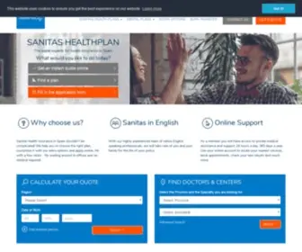 Healthplanspain.com(Sanitas Health Insurance Spain) Screenshot
