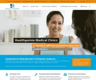 Healthpointemd.net(Orthopedics) Screenshot