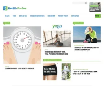 Healthprobox.com(Your scientific guide to Nutrition) Screenshot