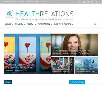 Healthrelations.de(Deutscher Ärzteverlag präsentiert) Screenshot