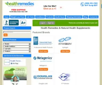 Healthremedies.com(Health Remedies) Screenshot