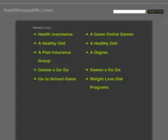 Healthrepublic.com(Healthrepublic) Screenshot