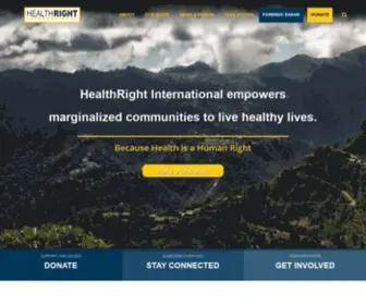 Healthright.org(A global health and human rights organization) Screenshot