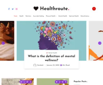 Healthrout.in(Home Posts Slider) Screenshot