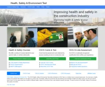 Healthsafetytest.co.uk(Health & Safety Test) Screenshot
