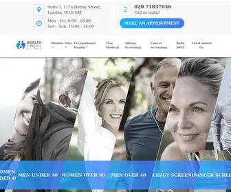 Healthscreening.clinic(Private Health Checks London) Screenshot