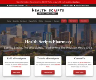 Healthscriptstx.com(Health Scripts Pharmacy) Screenshot