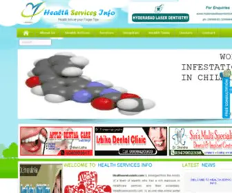 Healthservicesinfo.com(Health Services info) Screenshot