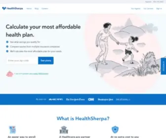 Healthsherpa.com(Healthsherpa) Screenshot