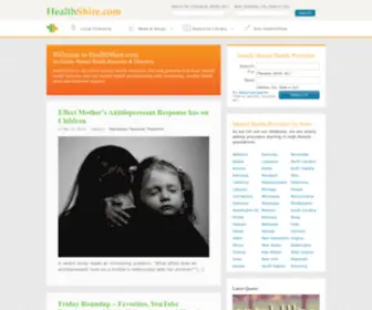 Healthshire.com(Directory of Mental Health Resources) Screenshot