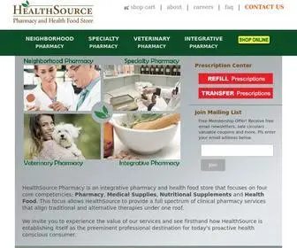 Healthsourcepharmacy.com(HealthSource Pharmacy) Screenshot