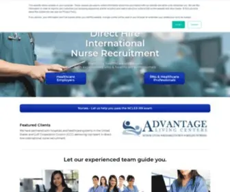 Healthstaff.org(Direct Hire International Nurse Recruitment) Screenshot