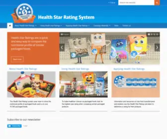 Healthstarrating.gov.au(The health star rating) Screenshot