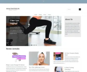 Healthster.co.uk(Fitness, Beauty, Nutrition and much more) Screenshot