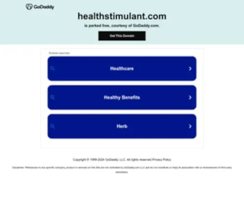 Healthstimulant.com(Anti-Aging Therapy, Arthritis, Nutritional Supplements) Screenshot