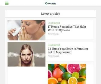 Healthsupportmag.com(Natural Health Remedies) Screenshot
