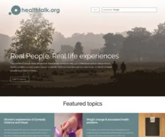 Healthtalk.org(Healthtalk) Screenshot