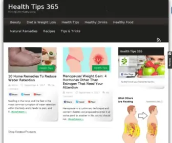 Healthtips365.com(Healthtips 365) Screenshot