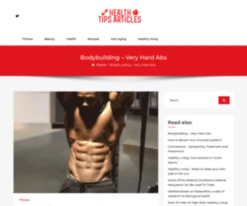 Healthtipsarticles.com(Health Tips and Articles) Screenshot