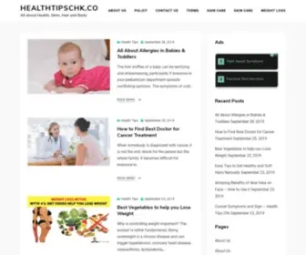 Healthtipschk.co(All about Health) Screenshot