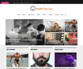 Healthtipslive.com(Health Care News) Screenshot