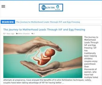 Healthtipsradar.com(Health Tips Radar) Screenshot