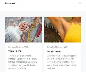 Healthtrends.com(Find the best in health) Screenshot