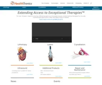 Healthtronics.com(Extending Access to Exceptional Therapies) Screenshot