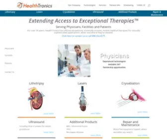 Healthtronicsit.com(Mobile Medical Equipment for Hospitals & Physicians) Screenshot