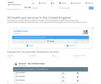 Healthukdirectory.com(All healthcare services in the United Kingdom) Screenshot