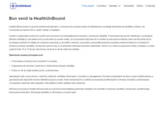 Healthunbound.org Screenshot