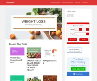Healthvera.com(Yoga, Weight Loss, Naturopathy, Nutrition) Screenshot