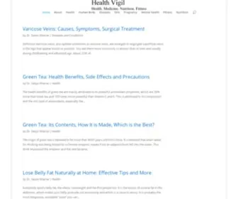Healthvigil.com(Health Vigil) Screenshot