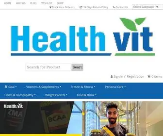 Healthvit.com(Online Supplement Store) Screenshot