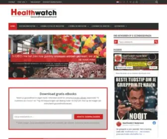 Healthwatch.eu(Gezondheidswaakhond) Screenshot