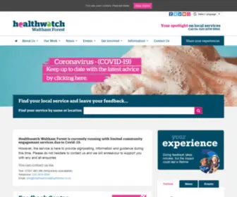 Healthwatchwalthamforest.co.uk(Healthwatch Waltham Forest) Screenshot